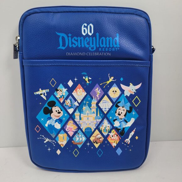 Disneyland Resort 60th Anniversary Diamond Celebration Blue Tablet Bag 2015 - Picture 2 of 5